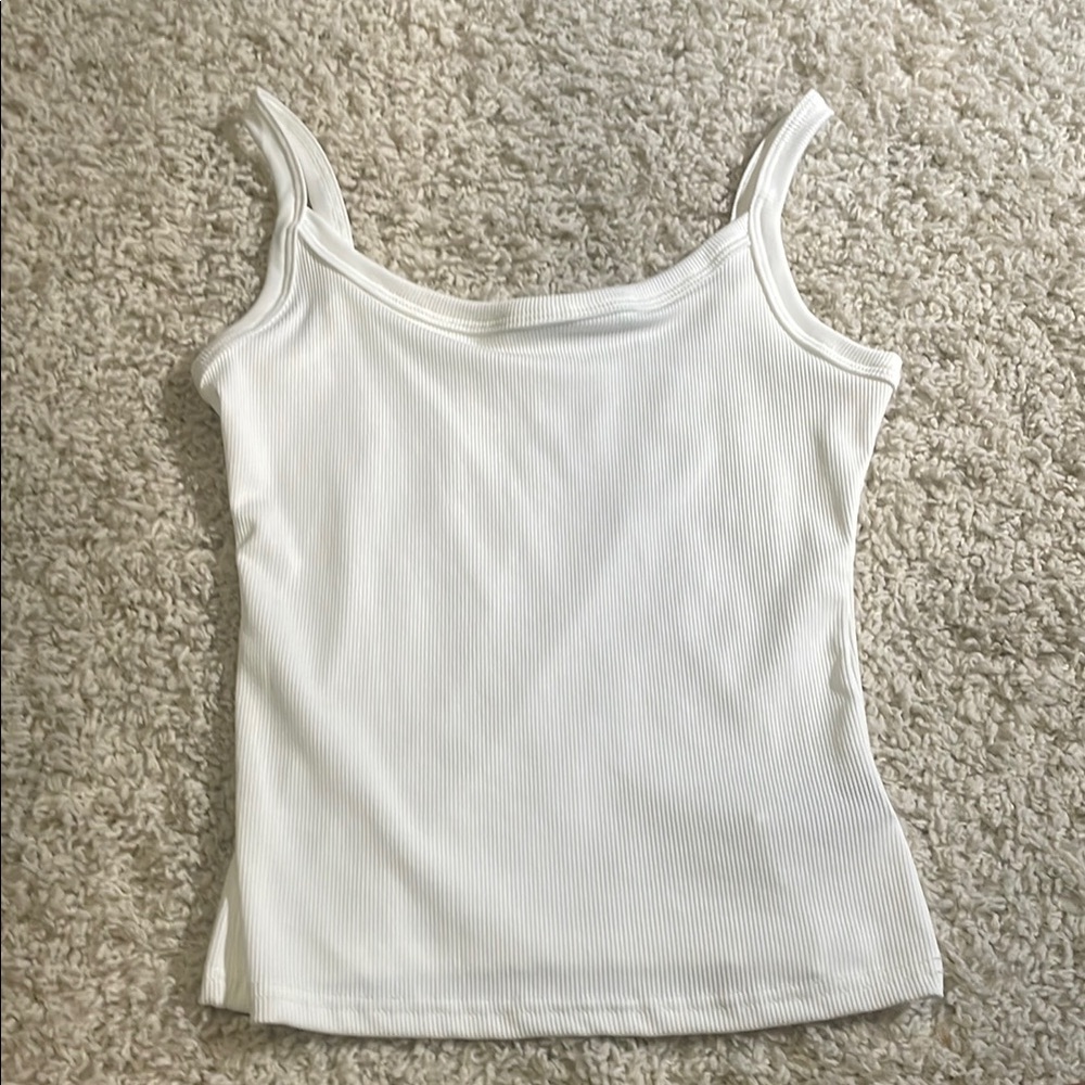 SHEIN White Fitted Camisole Sleeveless Top